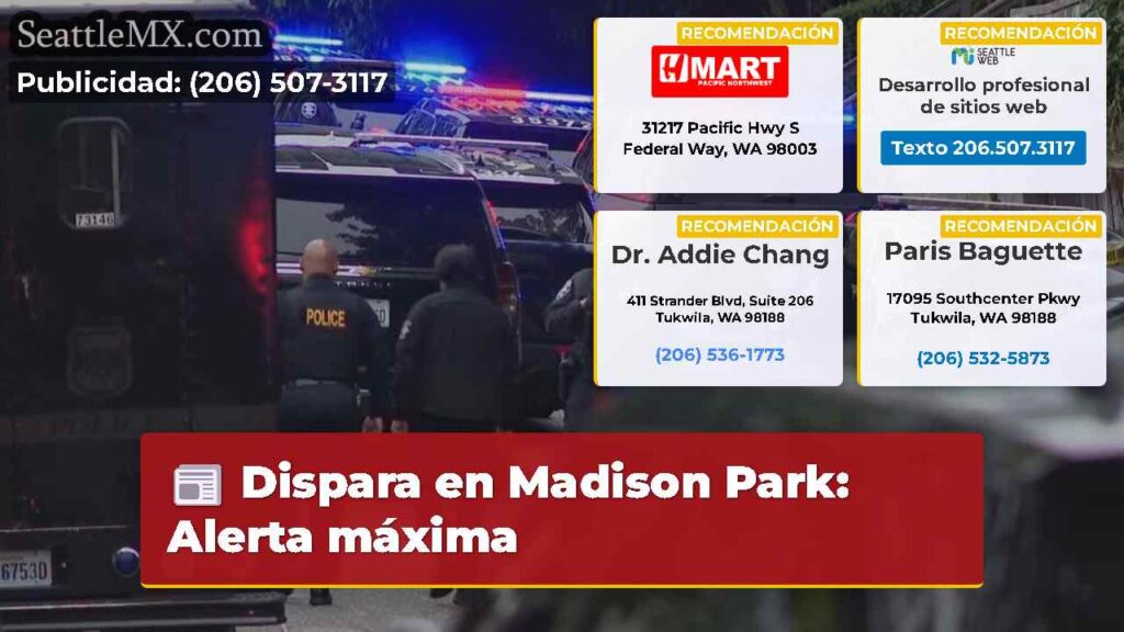 Dispara en Madison Park: Alerta máxima