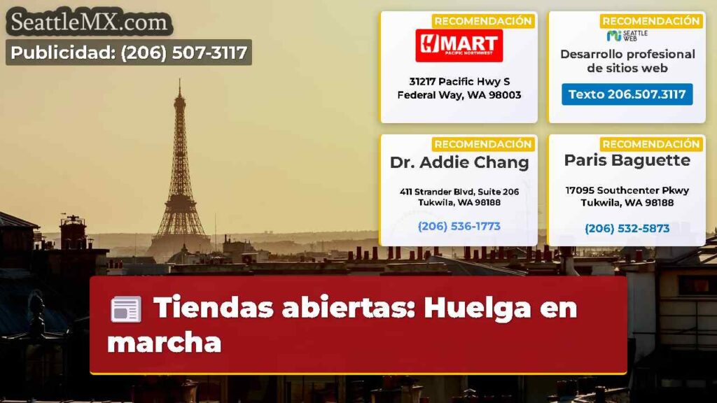 Tiendas abiertas: Huelga en marcha