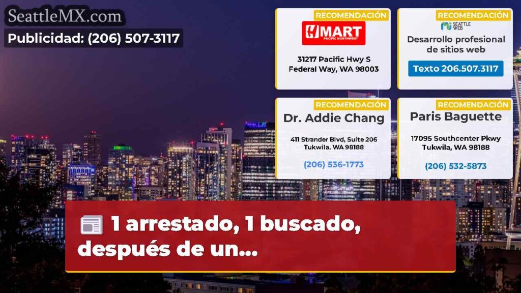 1 arrestado, 1 buscado, después de un...