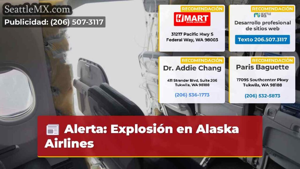 Alerta: Explosión en Alaska Airlines