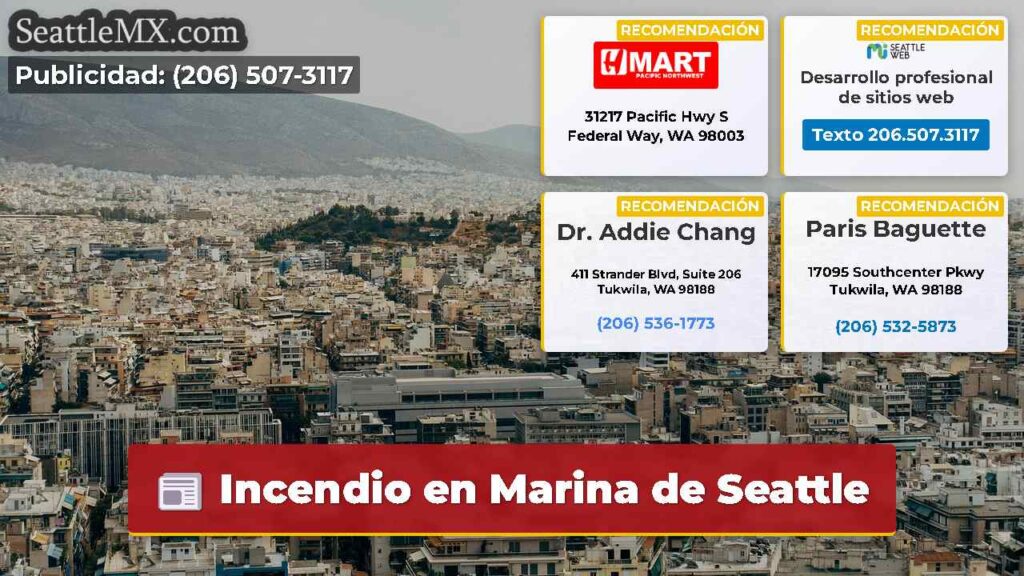 Incendio en Marina de Seattle