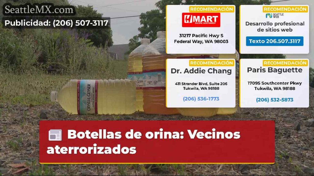 Botellas de orina: Vecinos aterrorizados