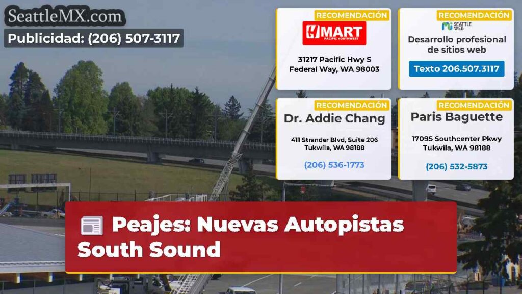 Peajes: Nuevas Autopistas South Sound
