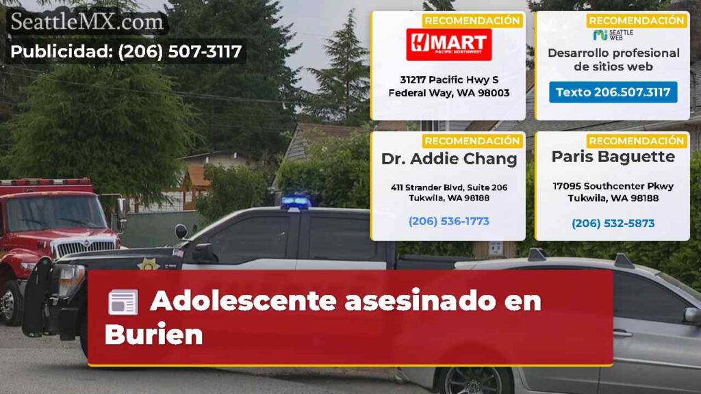 Adolescente asesinado en Burien