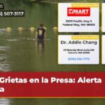 Grietas en la Presa Alerta Roja