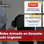 Robo Armado en Escuela ¡Ayuda Urgente!