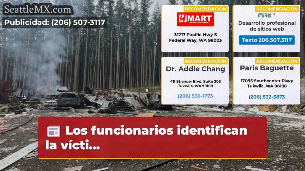 Los funcionarios identifican la vícti...