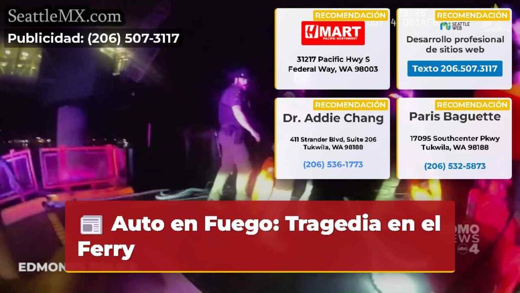 Auto en Fuego: Tragedia en el Ferry