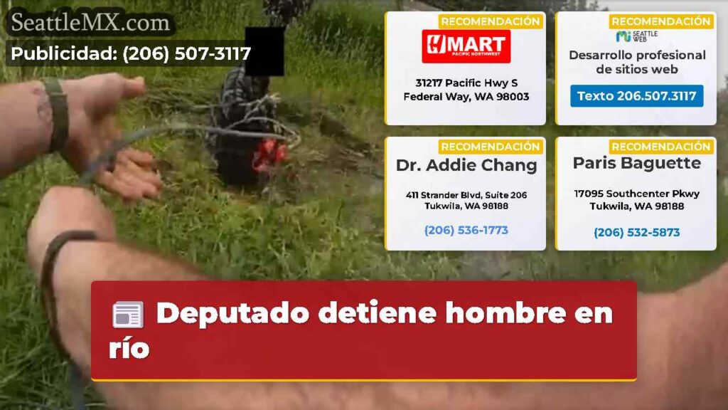 Deputado detiene hombre en río