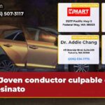 Joven conductor culpable de asesinato