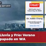 Lluvia y Frío Verano Empapado en WA