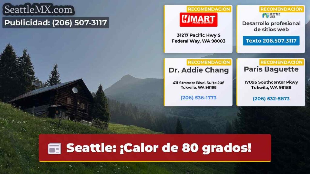 Seattle: ¡Calor de 80 grados!
