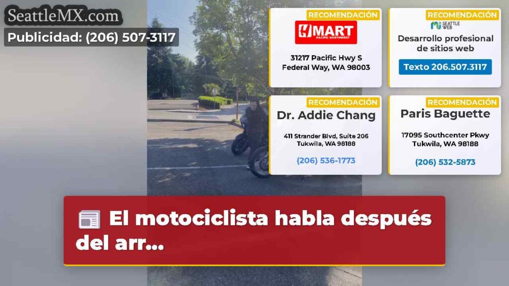 El motociclista habla después del arr...