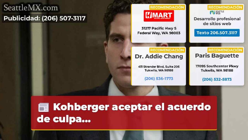 Kohberger aceptar el acuerdo de culpa...