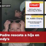 Padre rescata a hija en Wendys