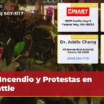 Incendio y Protestas en Seattle