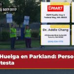 Huelga en Parkland Personal protesta
