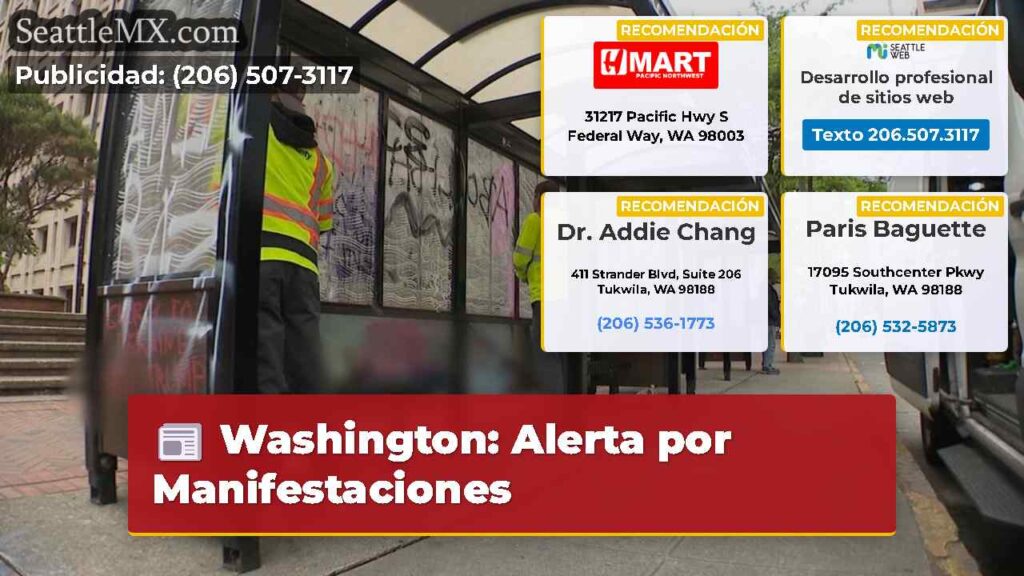 Washington: Alerta por Manifestaciones