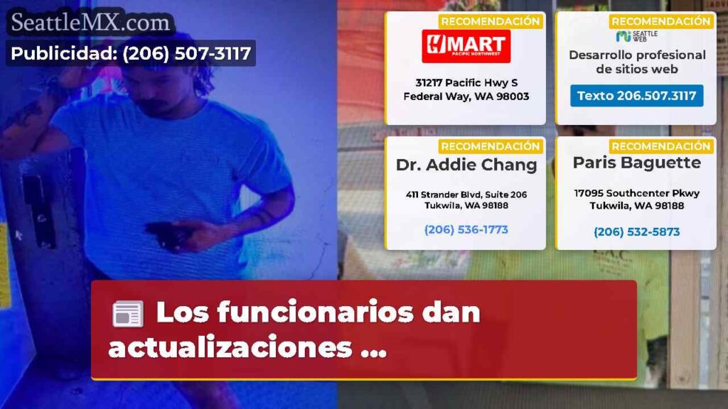 Los funcionarios dan actualizaciones ...