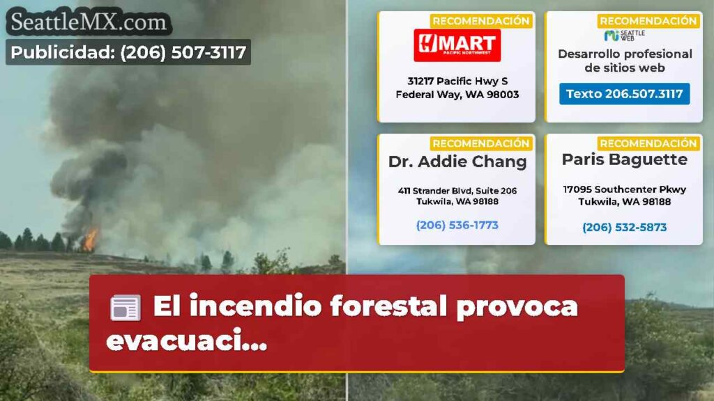 El incendio forestal provoca evacuaci...