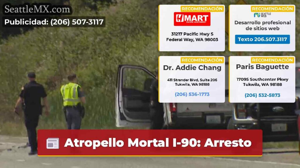 Atropello Mortal I-90: Arresto