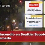 Incendio en Seattle Scooter Quemado