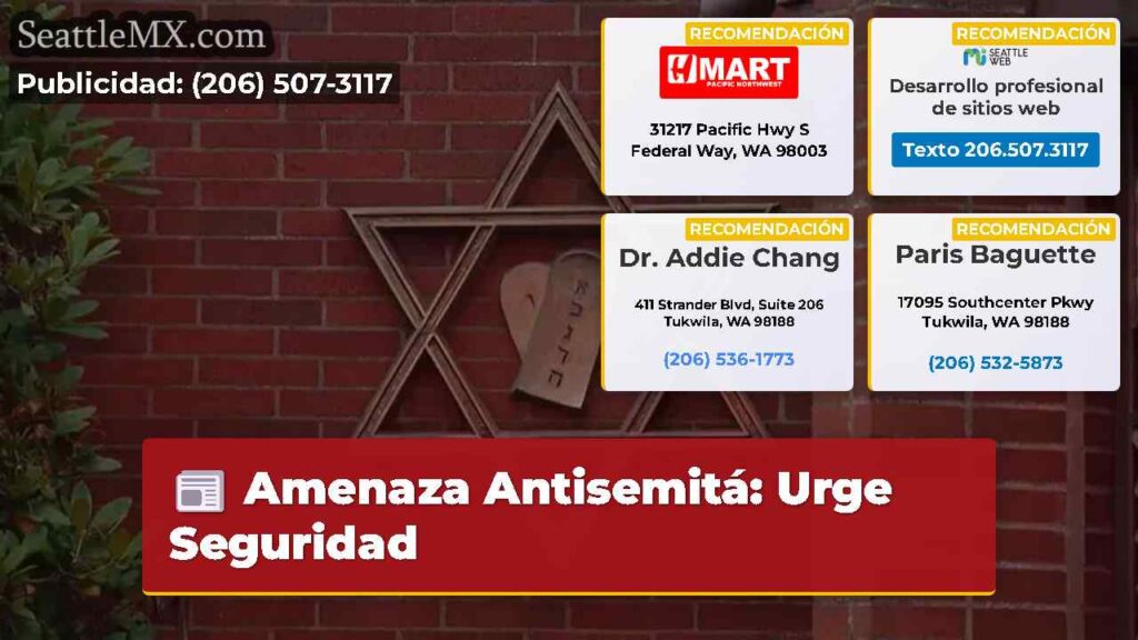 Amenaza Antisemitá: Urge Seguridad