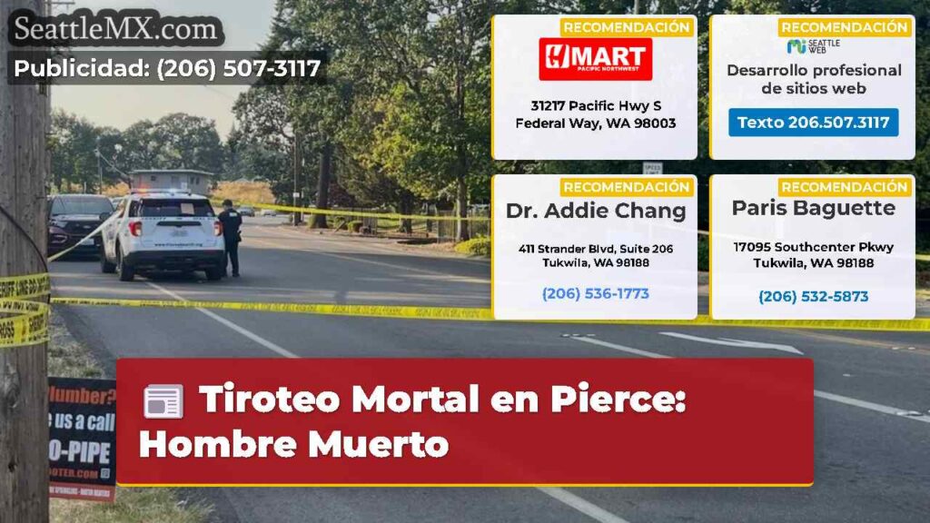 Tiroteo Mortal en Pierce: Hombre Muerto