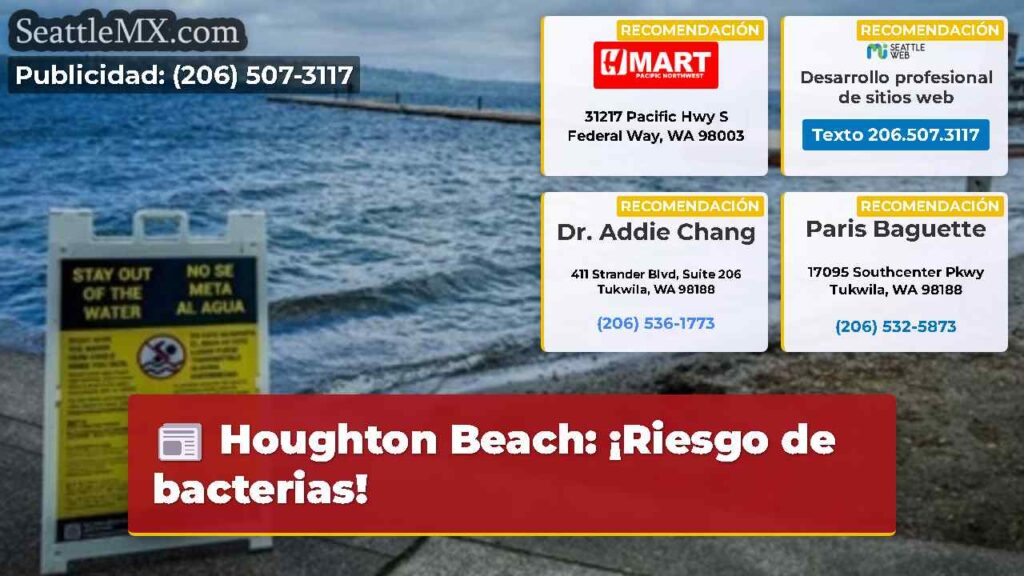 Houghton Beach: ¡Riesgo de bacterias!