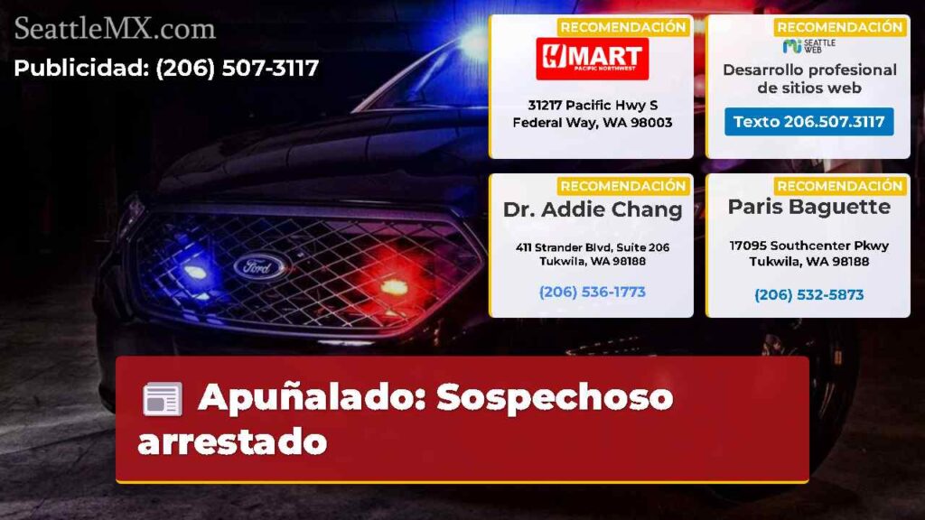 Apuñalado: Sospechoso arrestado