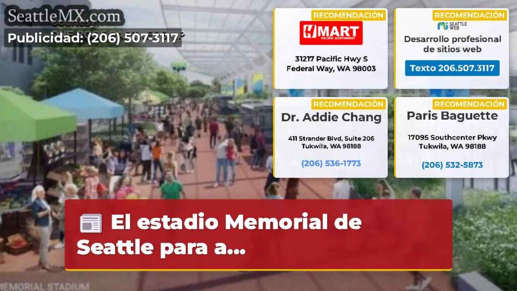 El estadio Memorial de Seattle para a...