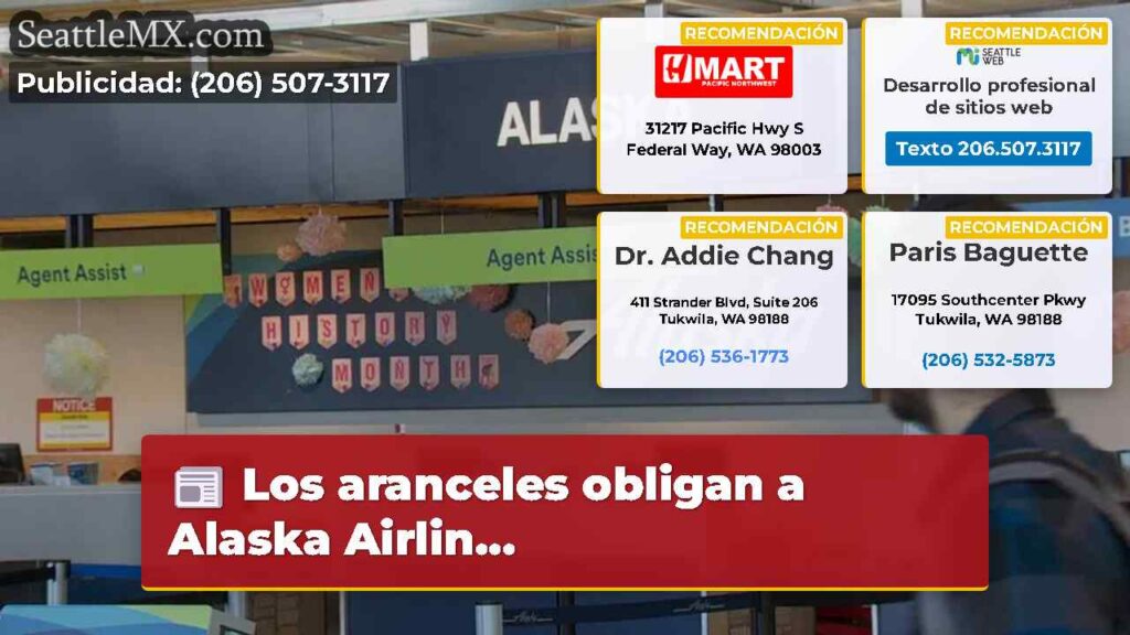 Los aranceles obligan a Alaska Airlin...
