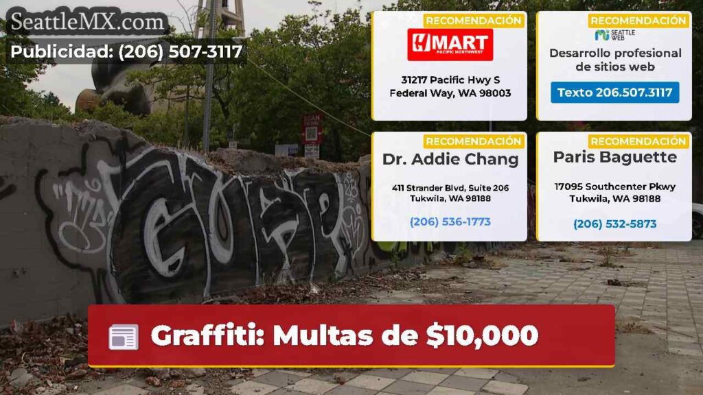 Graffiti: Multas de $10,000