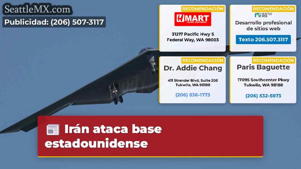 Irán ataca base estadounidense