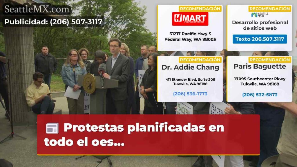 Protestas planificadas en todo el oes...