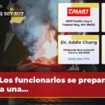 Los funcionarios se preparan para una…
