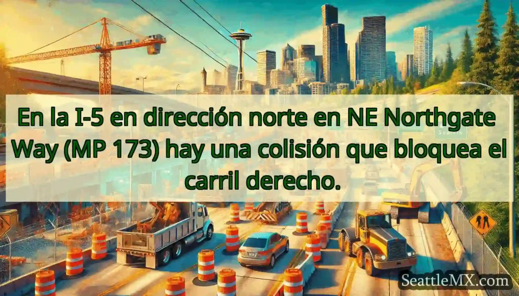 En la I-5 en dirección norte en NE Northgate Way