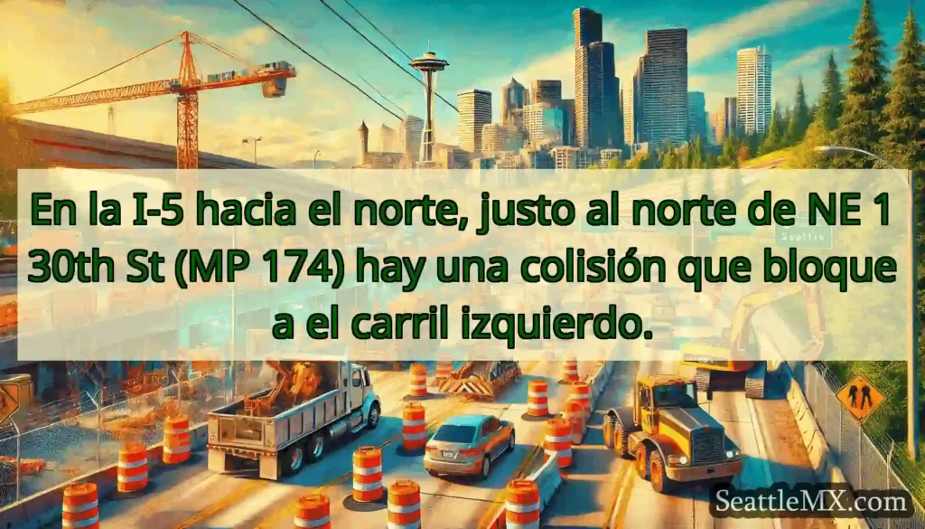 En la I-5 hacia el norte, justo al norte de NE