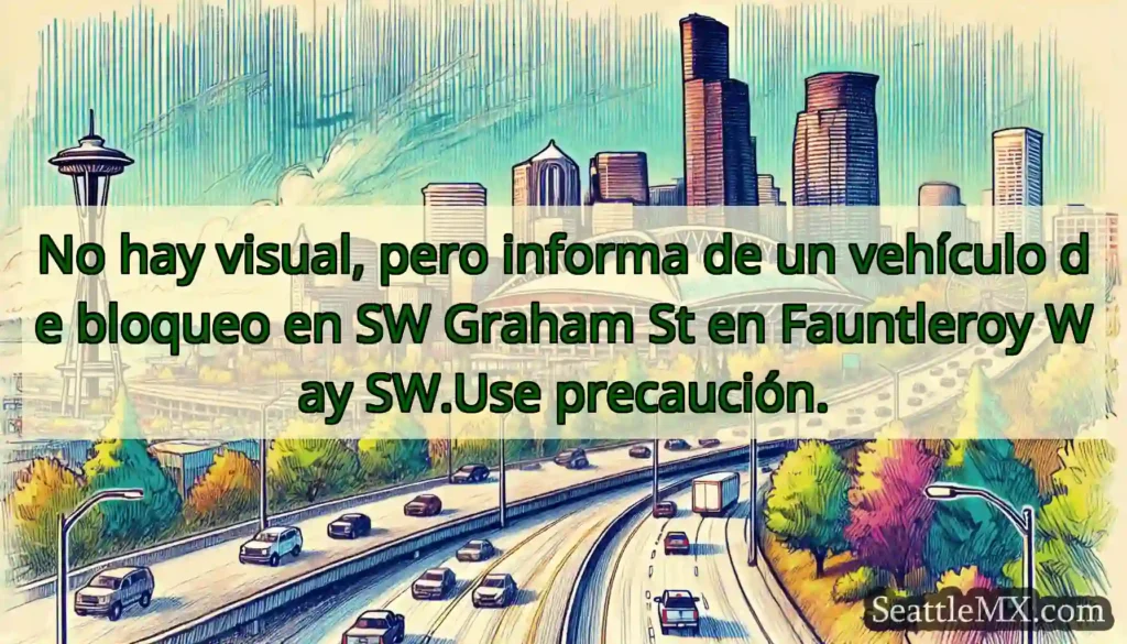 No hay visual, pero informa de un vehículo de