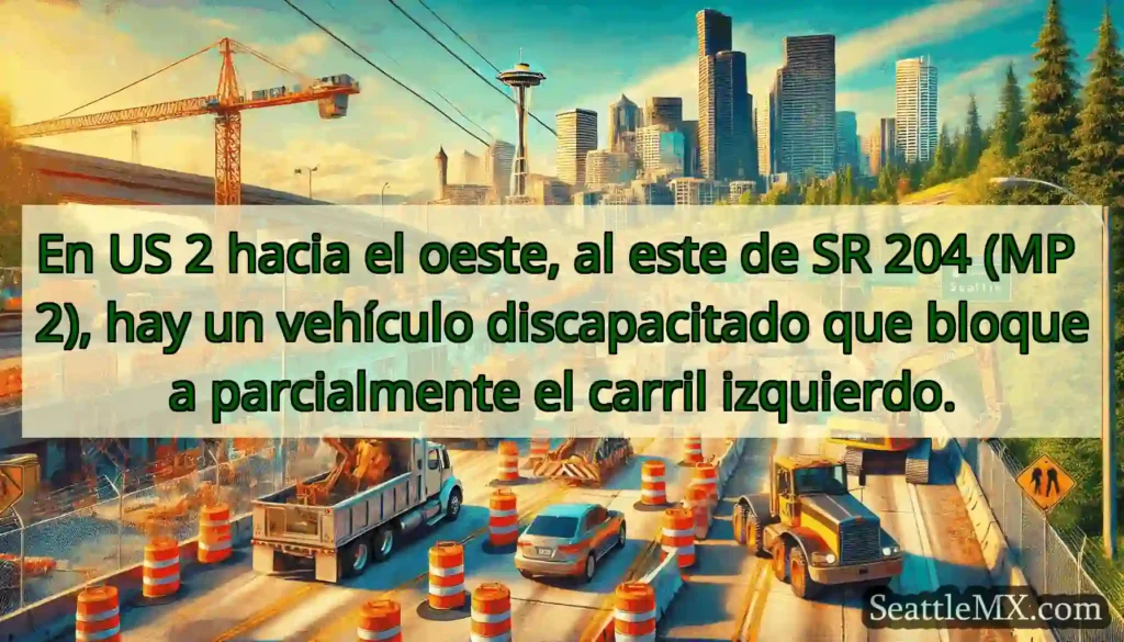 En US 2 hacia el oeste, al este de SR 204 (MP 2),
