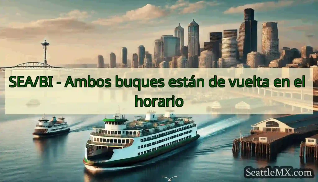 SEA/BI - Ambos buques están de vuelta en el