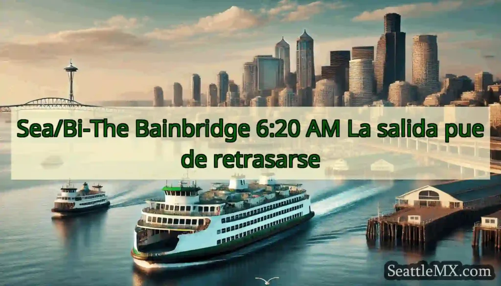 Sea/Bi-The Bainbridge 6:20 AM La salida puede