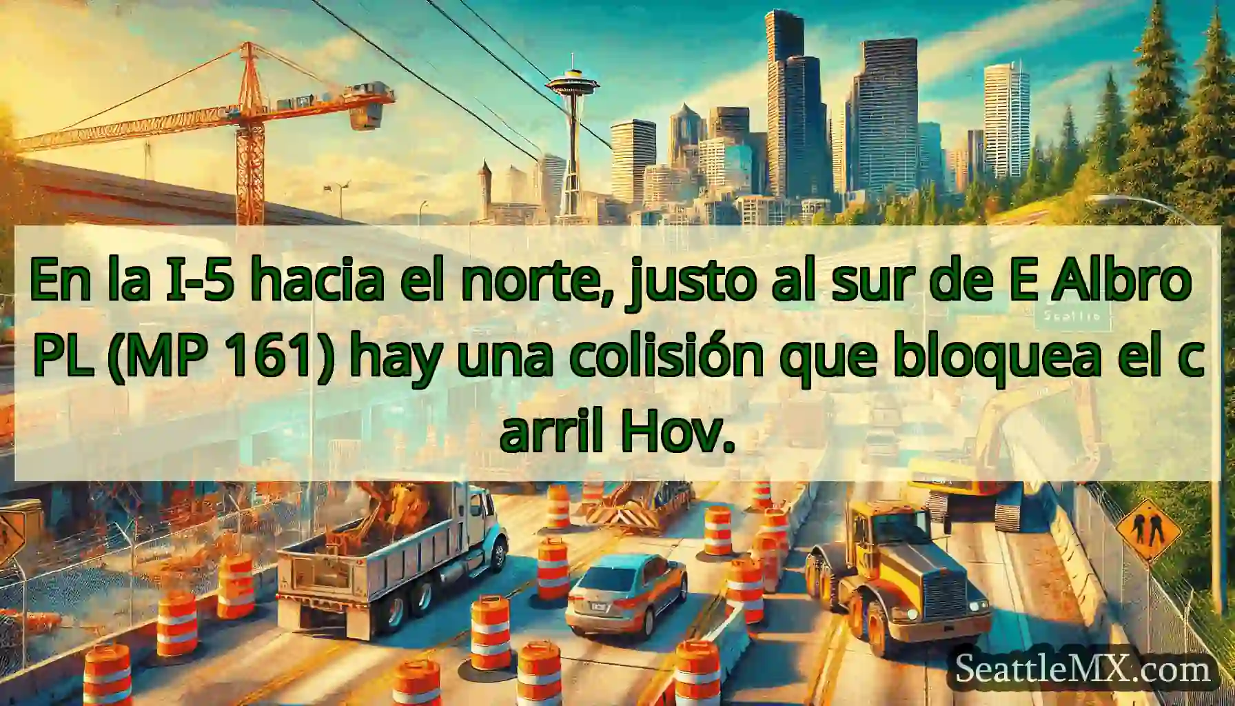 En la I-5 hacia el norte, justo al sur de E Albro