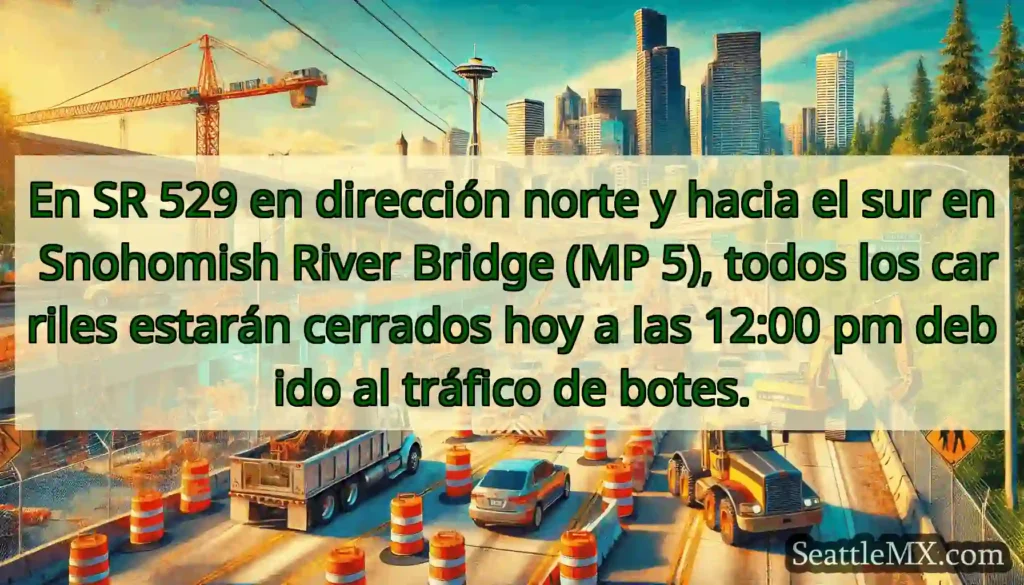 En SR 529 en dirección norte y hacia el sur en