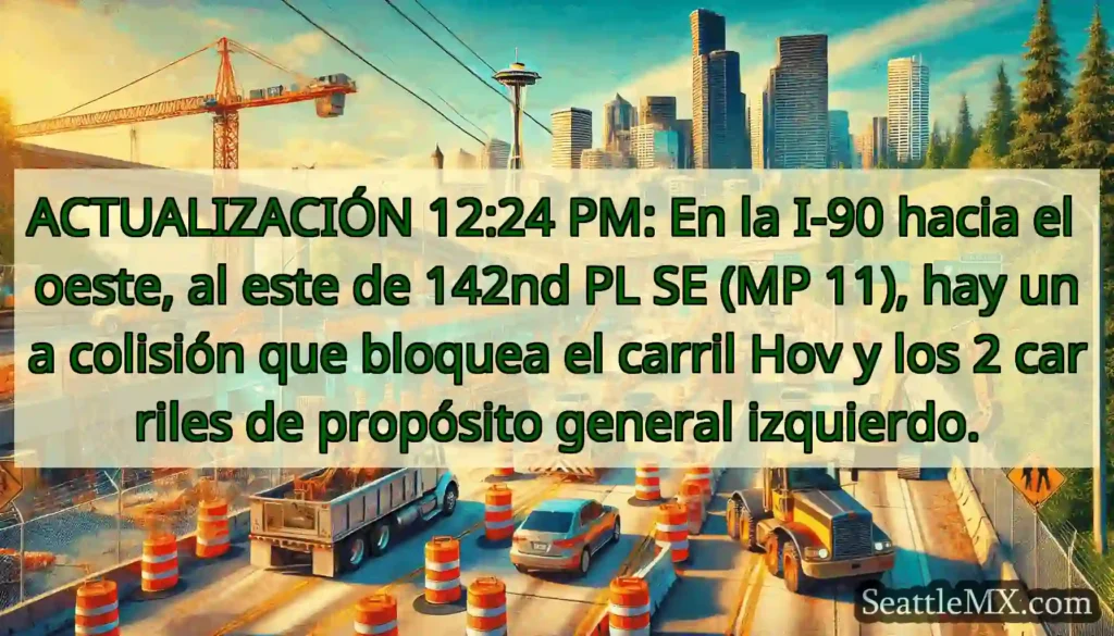 ACTUALIZACIÓN 12:24 PM: En la I-90 hacia el