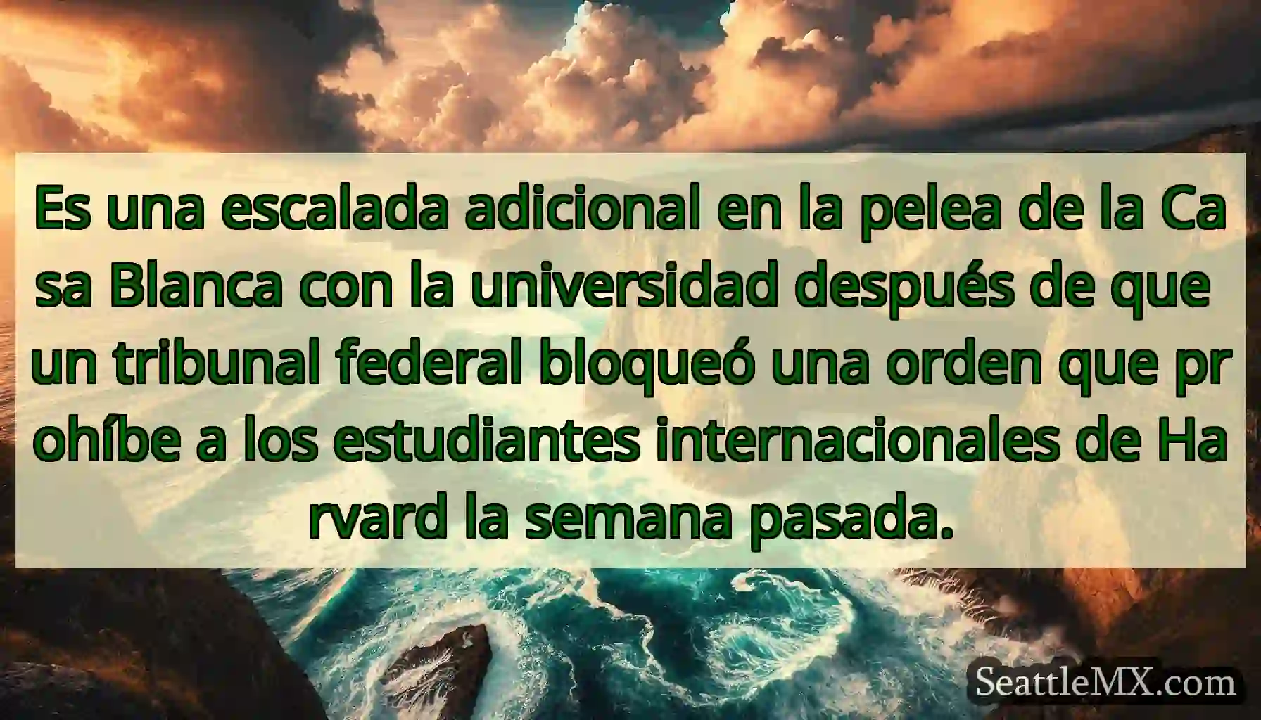 Es una escalada adicional en la pelea de la Casa