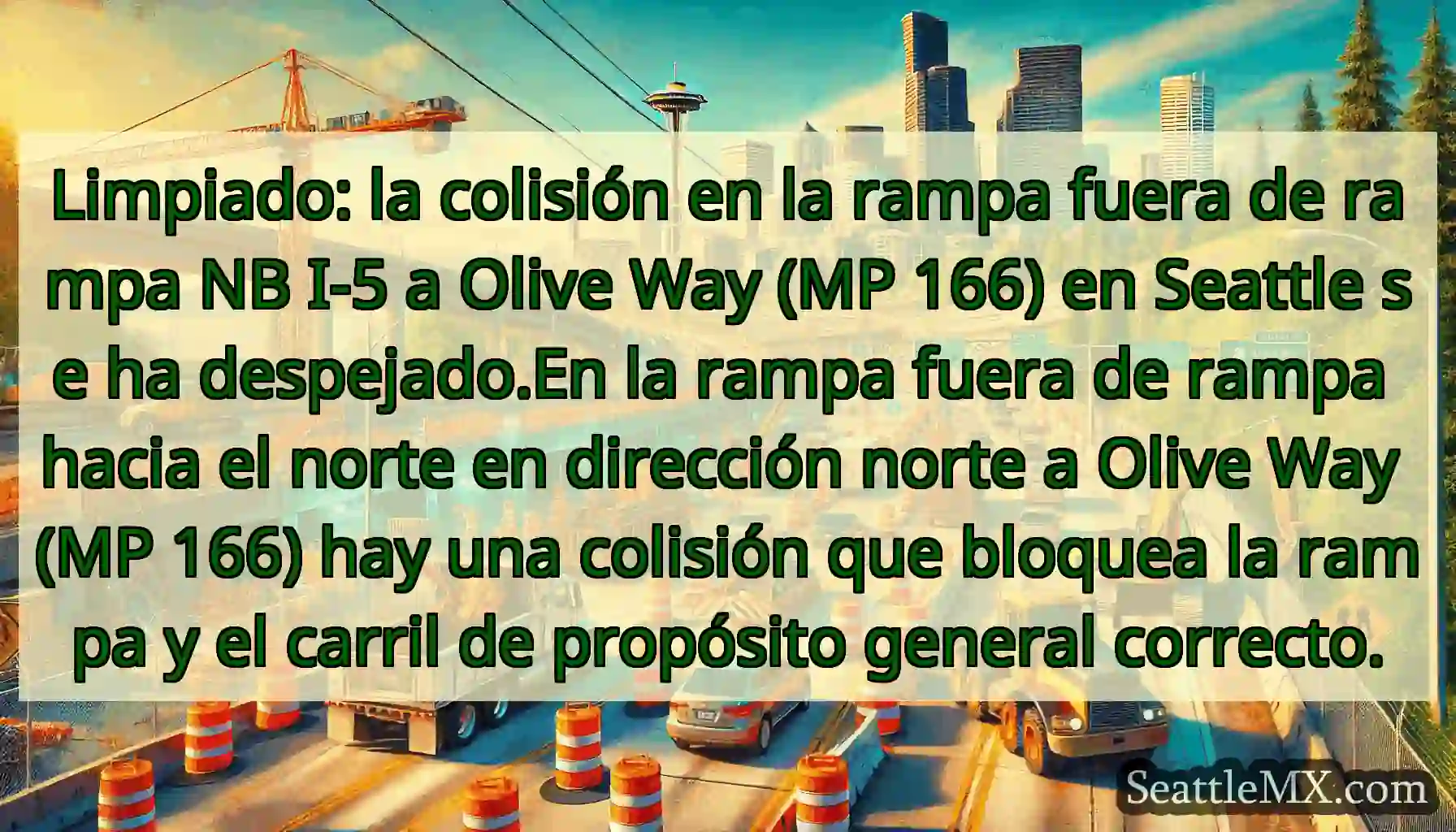 Limpiado: la colisión en la rampa fuera de rampa