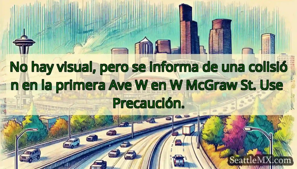 No hay visual, pero se informa de una colisión en