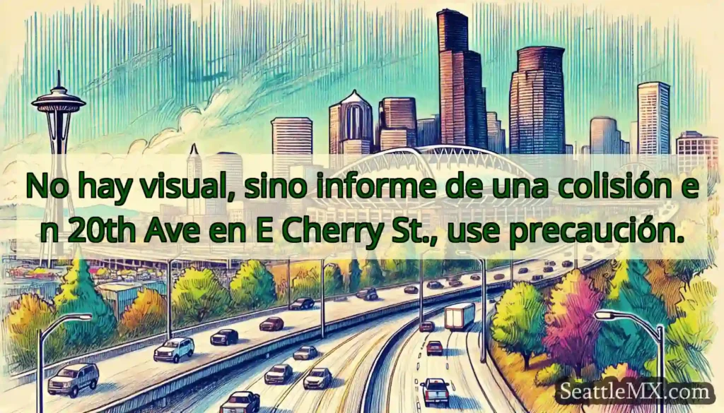 No hay visual, sino informe de una colisión en