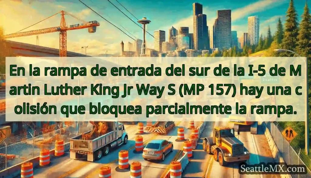 En la rampa de entrada del sur de la I-5 de